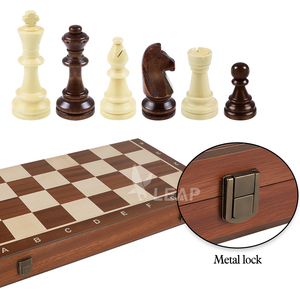 Juego de Ajedrez Profesional de Torneo Europeo <span class=keywords><strong>Staunton</strong></span> 6 Hecho a Mano con Tablero, Estuche de Madera y Almacenamiento para Todas las Piezas - Product Image 4