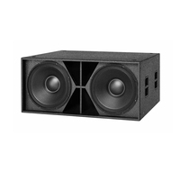 Système Audio en gros, double caisson de basses de 18 pouces, puissant boîtier de haut-parleurs de scène Dj en plein air