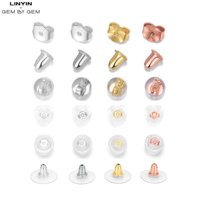 Vente en gros de bouchons et de bouchons d'oreilles en argent sterling 925 composants de boucles d'oreilles accessoires de bijoux