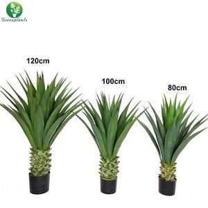 Planta de cáñamo de sisal natural de China, decoración <span class=keywords><strong>interior</strong></span> de hojas grandes, plantas artificiales de plástico, venta al por mayor - Product Image 2