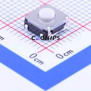 SKRAALE010 Tactile Switch SMD-4P,6.2x6.2mm Switch Single Pole Single Throw Round Button Vertical Mount 6.2mm - Product Image 1