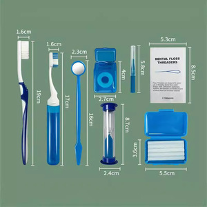 Kit de soins bucco-dentaires 8 pièces avec fil dentaire et brosse interdentaire pour appareils dentaires, usage domestique - Product Image 4