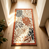 Tapis de bain personnalisé extra épais à carreaux tuftés, antidérapant, doux, en polyester pelucheux, pour salle de bain, chambre et entrée