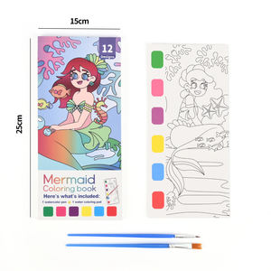 Livre en papier aquarelle personnalisé pour enfants, peinture, livres <span class=keywords><strong>de</strong></span> poche, <span class=keywords><strong>dessin</strong></span>, peinture aquarelle, jouets pour enfants - Product Image 6
