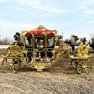 Charrette royale électrique motorisée de luxe pour mariage, 60V 80A, roues pleines, équipement de parc d'attractions personnalisable ZOWN - Product Image 1