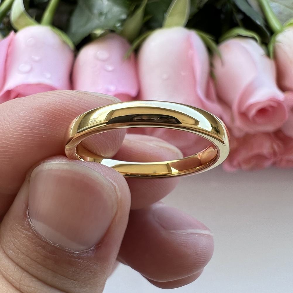 tungsten rings gold plated