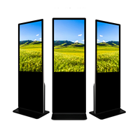 Kiosque numérique à écran tactile capacitif LCD de 55 pouces, système Android/PC, pour affichage publicitaire vidéo, ascenseur, métro