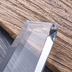 अनुकूलित डिजाइन ठीक गुणवत्ता सस्ते ऑप्टिकल k9 खाली पदक क्रिस्टल ग्लास लकड़ी के साथ क्रिस्टल ग्लास ट्रॉफी - Product Image 4