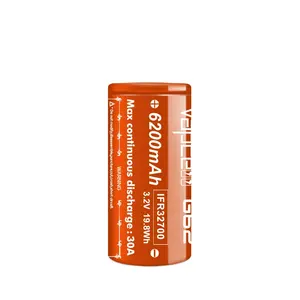 Rosso ricaricabile del Vapcell IFR32700 6200Ah 30A G62 della cellula della batteria di 3.2V LFP 32700 LiFePO4 per il pacchetto della batteria di ebike