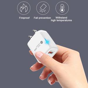 Adaptateur <span class=keywords><strong>secteur</strong></span> mural de voyage à charge rapide OEM QC3.0 PD avec LED USB-C 20W Noir pour ordinateur portable et téléphone, <span class=keywords><strong>chargeur</strong></span> de type C - Product Image 4