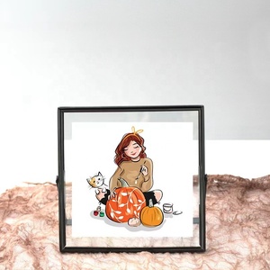 מדגם חופשי להזמין אותנו אמנות אירופאית מתכת דק מסגרת תמונה אישית a4 זהב מסגרת מותאם אישית - Product Image 5