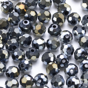 8mm Czech Round Spacer Glass Beads Shiny Ball Beads for Jewelry Making DIY Bracelet Necklace Accessories Crystal Beads - Product Image 3
