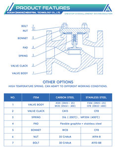 Snelle respons drukbestendige terugslagklep hogedruk lift terugslagklep - Product Image 3
