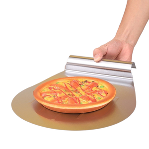 Plateaux <span class=keywords><strong>de</strong></span> cuisson métalliques portables avec bord roulé ergonomique pour déplacer facilement les pizzas et les biscuits hors des moules - Product Image 6