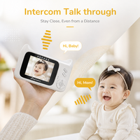 Moniteur vidéo pour bébé sans fil avec écran LCD portable de 2,8 pouces, caméra vidéo pour bébé 800MA DC 5V pour produits pour bébés