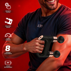 Masajeador Muscular Portátil <span class=keywords><strong>de</strong></span> Doble Cabezal Kingworth Eléctrico Tipo-C, <span class=keywords><strong>Pistola</strong></span> <span class=keywords><strong>de</strong></span> Masaje <span class=keywords><strong>de</strong></span> Doble Cabezal para Masaje Muscular - Product Image 5