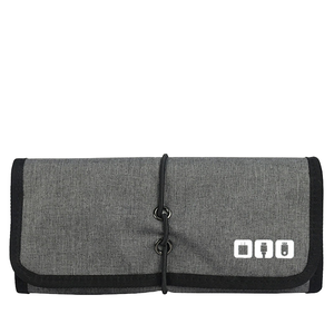 Sac de rangement enroulable pour câbles et accessoires technologiques en nylon de haute qualité, pliable, style tendance pour les voyages - Product Image 4
