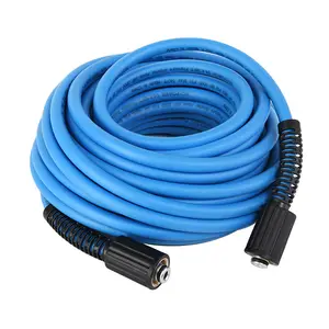 High-Definition Blue Rubber Water Outlet Hose Car Washing Machines Manufacturer's Direct Supply High Pressure Toughness Bending