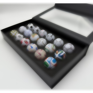 Cuentas Decorativas Focal Beads, 18 Piezas/Juego, Adornos para Fanáticos <span class=keywords><strong>de</strong></span> <span class=keywords><strong>la</strong></span> <span class=keywords><strong>Copa</strong></span> Mundial, Coleccionables, Partido <span class=keywords><strong>de</strong></span> Fútbol Mundial 1970-<span class=keywords><strong>2022</strong></span>, Mini Balón <span class=keywords><strong>de</strong></span> Fútbol Conmemorativo, Caja <span class=keywords><strong>de</strong></span> Regalo - Product Image 1