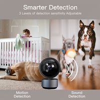 Wistino Tuya 2MP PTZ Cámara Domo Seguridad para el hogar Reproducción de video Almacenamiento en la nube Wifi inalámbrico Cámara panorámica 360