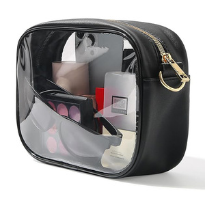 <span class=keywords><strong>Bolso</strong></span> de PVC transparente OEM, <span class=keywords><strong>bolso</strong></span> cruzado transparente aprobado por el estadio para conciertos, <span class=keywords><strong>eventos</strong></span> deportivos, monederos con correas extraíbles para la playa - Product Image 1