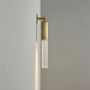 Lámpara de pared de un solo cabezal de estilo nórdico moderno OEM, decoración de bronce, fuente de luz LED marroquí para dormitorio, Base E26, Control táctil - Product Image 6