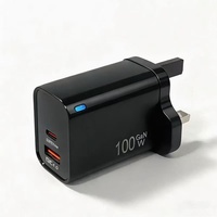 Chargeur GaN à charge rapide, double port USB-A/Type-C, compatible avec iPhone Pro Max, Samsung et ordinateur portable