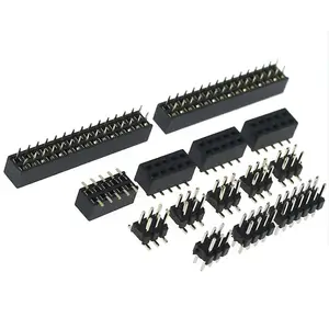 Conector de placa PCB SMD SMT hembra, 2,54mm, 2x15, 30 Pines, cabezal recto de 12 Pines, doble fila