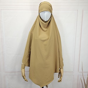 ฮิญาบแบบมุสลิมสีทึบผ้าคลุมศีรษะสไตล์ตุรกี - Product Image 5