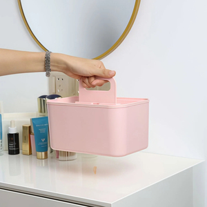 Đa Chức Năng Cầm Tay Lưu Trữ Hộp Máy Tính Để Bàn Tổ Chức Hình Chữ Nhật Container Cho Mỹ Phẩm Văn Phòng Phẩm Máy Tính Để Bàn Ngăn Xếp - Product Image 4