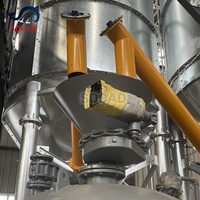 Ligne de transport pneumatique de poudre en phase dense et en phase diluée pour le transport de ciment en sacs de 1 tonne vers le stockage en silo