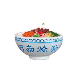 Yijia luoyang จานกลืนแช่แข็ง<span class=keywords><strong>อา</strong></span>หารพิเศษเล่นเรซิ่นตู้เย็นสติ๊กเกอร์ก๋วยเตี๋ยวเส้นสามชิ้นตัด - Product Image 4