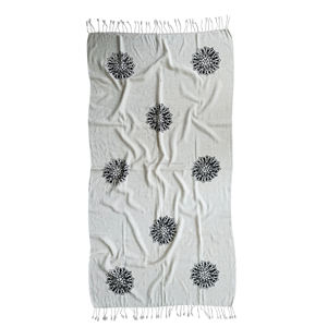 ผ้าเช็ดตัวเปชเตมาลแบบตุรกี - ผ้าฝ้ายลินินธรรมชาติพิมพ์ลายบล็อกแบบดั้งเดิม คอลเลกชันลายพิมพ์บล็อกขายดี ผลิตในตุรกี - Product Image 2