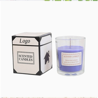 1 paquet de boîtes à bougies parfumées élégantes personnalisées, boîtes à bougies parfumées rectangulaires en carton blanc pour boutique