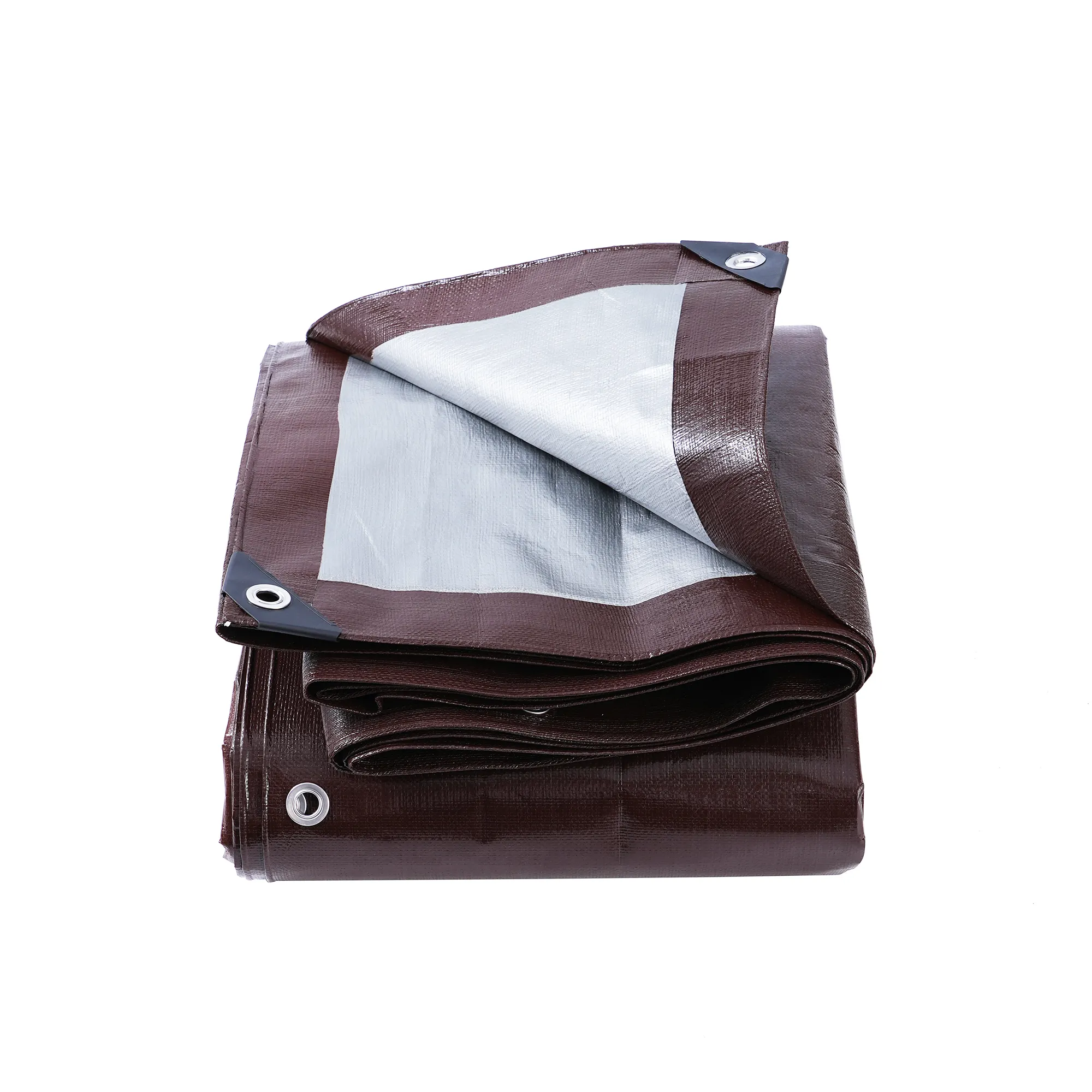 Offre Spéciale robuste 16 mil marron poly bâche imperméable foin bâche conteneur d'expédition couverture