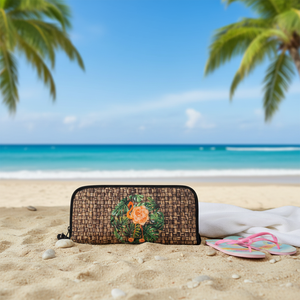 Mochila Porta Trajes de Baño Impermeable, Resistente y Ligera de Tela Oxford, Desplegable, con Toalla y Estampado Tropical de Flamencos para Cambiarse en la Playa - Product Image 3