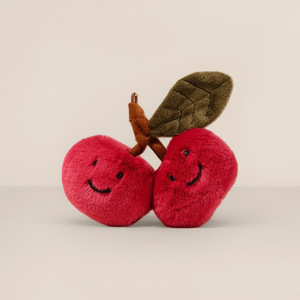 En stock : Poupées en peluche Jelly-cat, modèles gâteau aux fruits, croissant, pizza, cerise, et porte-clés mignons, breloques de sac, pendentifs de sac à dos en matériau PP - Product Image 6