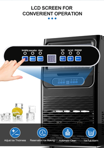 เครื่องทำน้ำแข็งเชิงพาณิชย์ขนาดเล็ก30กก. เครื่องทำน้ำแข็งบนเคาน์เตอร์ ETL สำหรับใช้ในครัวเรือนเครื่องทำน้ำแข็งกล่องพลาสติกไฟฟ้าสำหรับโรงแรม - Product Image 6