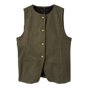 Chaleco <span class=keywords><strong>de</strong></span> ante <span class=keywords><strong>para</strong></span> <span class=keywords><strong>mujer</strong></span> personalizado ODM fabricante 2025 moda Top verde cuello redondo chaleco <span class=keywords><strong>trabajo</strong></span> Oficina elegante Retro Chaleco <span class=keywords><strong>de</strong></span> terciopelo - Product Image 1