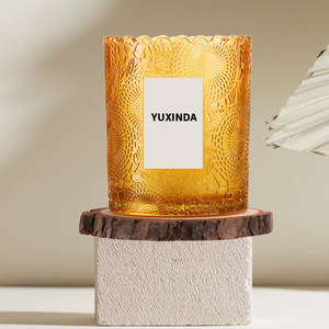 Contenedores de vidrio con logotipo personalizado para tarros de <span class=keywords><strong>velas</strong></span>, <span class=keywords><strong>velas</strong></span> perfumadas de lujo únicas al por mayor - Product Image 3