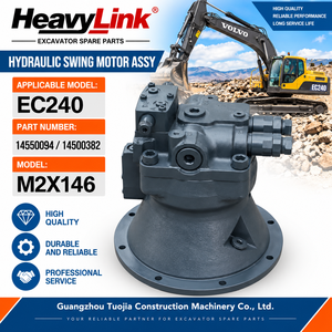 Motor Hidráulico de Giro para Excavadora, Repuesto para Volvo EC240 Modelo M2X146, Número de Pieza 14550094 14500382 - Product Image 3