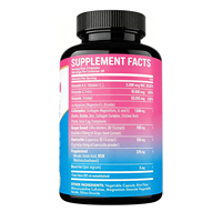 Suplemen OEM Kolagen Biotin & Keratin Asam Hialuronat Magnesium Ekstrak Biji Anggur Vitamin C Lada Hitam Kekuatan Ekstra 90 Kapsul