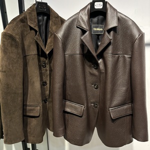 2025 Mới Thời Trang Mới Nhất Thiết Kế Phụ Nữ Áo Khoác Chất Lượng Cao Phụ Nữ <span class=keywords><strong>Blazer</strong></span> Tối Màu Xám Phụ Nữ <span class=keywords><strong>Blazer</strong></span> - Product Image 5