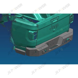 Parachoques trasero de acero personalizado con escalones para camión Gladiator <span class=keywords><strong>JT</strong></span> 2021 2022 <span class=keywords><strong>2023</strong></span> - Product Image 4