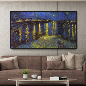 Peintures à l'huile reproduisant des œuvres célèbres de <span class=keywords><strong>Van</strong></span> <span class=keywords><strong>Gogh</strong></span>, faites à la main, sur toile, sur mesure, pour la décoration du salon, vente en gros personnalisée. - Product Image 4