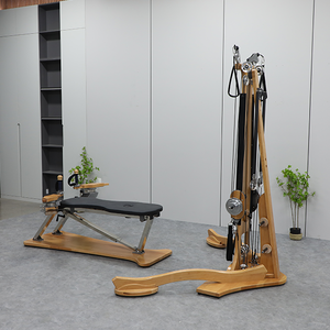 Système d'entraînement de mouvement en hêtre accessoires en alliage d'aluminium tour de poulie de câble planche extensible Pilates réformateurs pour débutant Yoga - Product Image 6