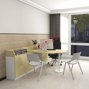 Moderne Medische Meubels Ziekenhuis President L-Vorm Kantoor Desk Kliniek Behandelkamer Tafel Metalen Materiaal - Product Image 4