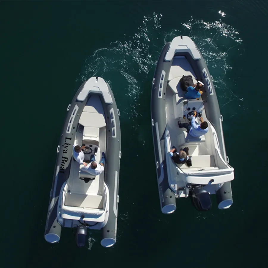 Liya Thuyền bơm hơi 5.2m/17feet PVC cứng nhắc thuyền giải trí hypalon du thuyền