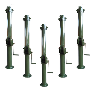 Mástil de Elevación Manual de Aleación de Aluminio con Recubrimiento en Polvo Verde de 7m 8m 9m 10m 12m 14m, Carga de 40kg para Antena Yagi - Product Image 1