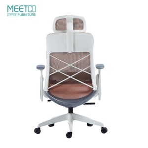 Chaise de bureau ergonomique en maille intégrale au design moderne avec support lombaire, chaise de direction pivotante pour usage domestique, vente en gros - Product Image 6
